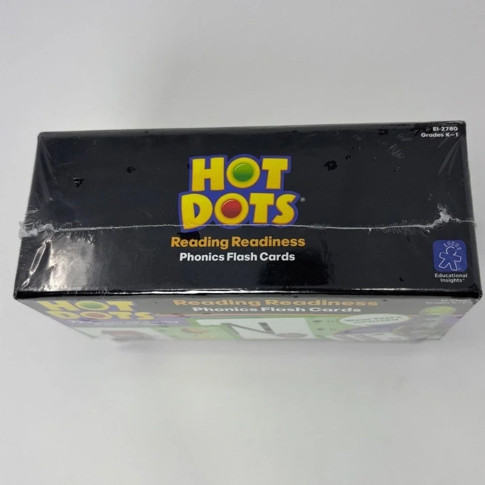 Hot Dots Reading Readiness Phonics Flash Cards Educational Insights EI-2780 K-1